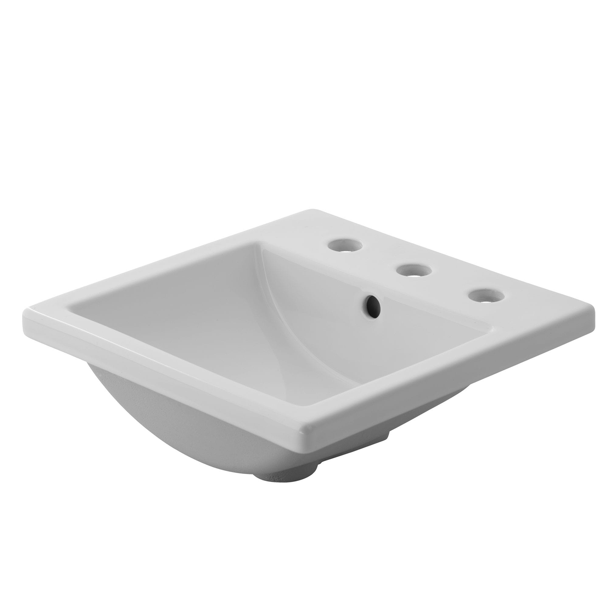 Studio Carre Drop In Sink With 8 Inch Widespread WHITE